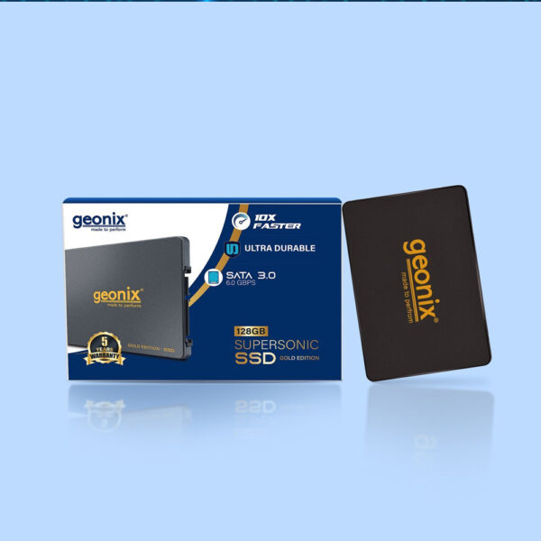 GEONIX SSD 2.5" SATA 128GB Supersonic Gold Edition Internal Solid State Drive